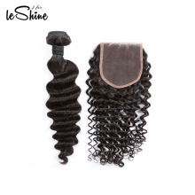 Black Double Weft Mink 10A Deep Wave Hair Braid From Peruvian Young Girl